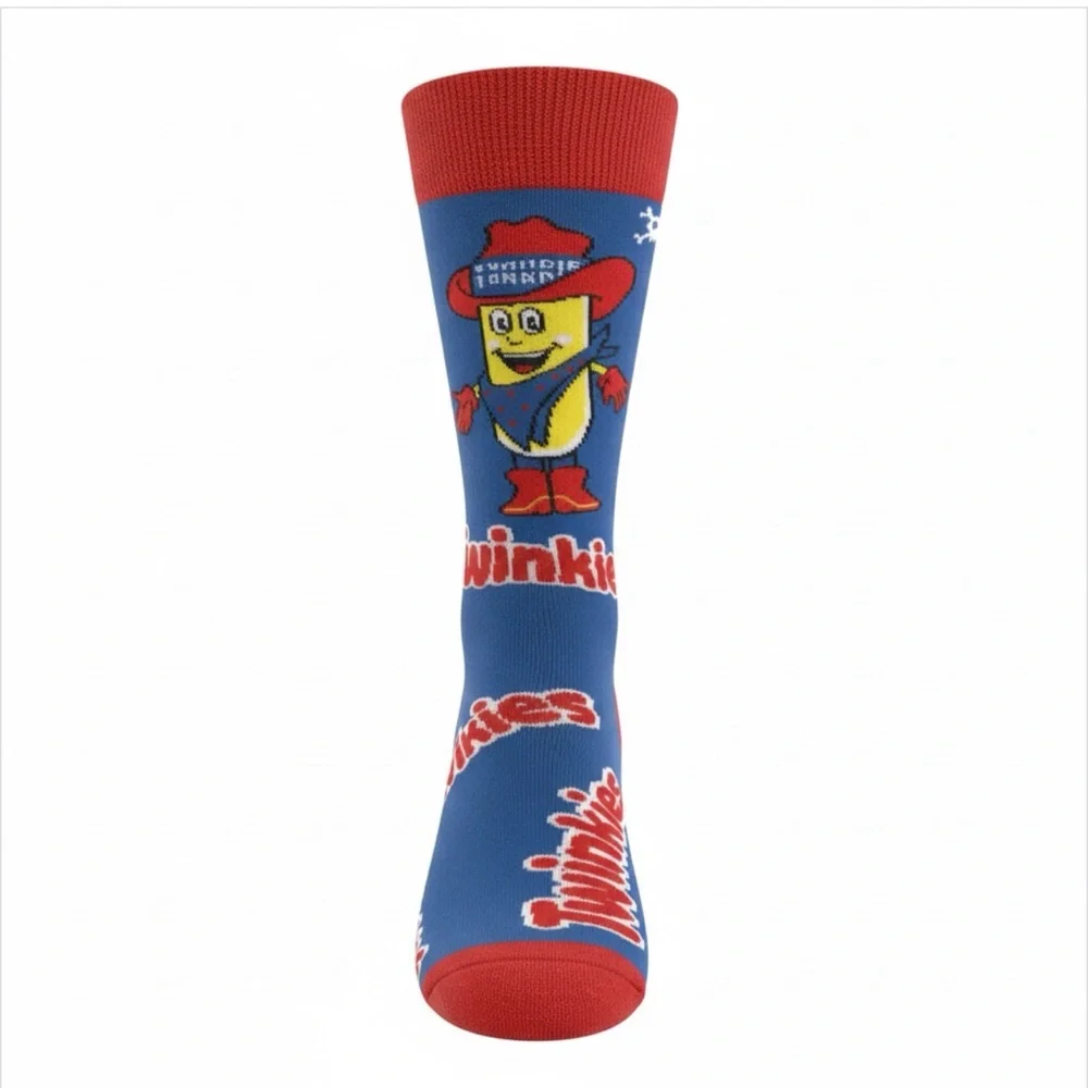 Twinkies Hostess Cakes Crew Socks 2 Pairs - Picture 2 of 7